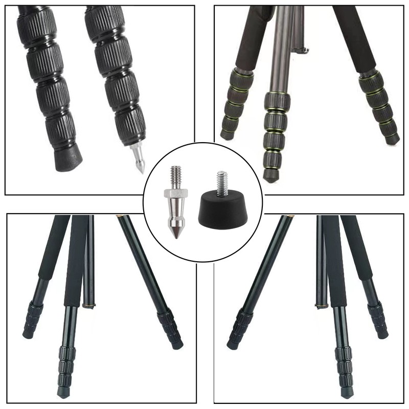 Rrina 2 Sets Universal Anti Slip Tripod Foot 1 Set
