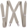 Heavy Duty Suspenders for Men – Adjustable 2-Inch Elastic X-Back