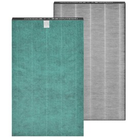 HSIAMEN Filter Compatible with Sharp KC-860U Air Purifier, H13 True HEPA Filter, Compared to Part # FZ-C150HFU, 2-Pack