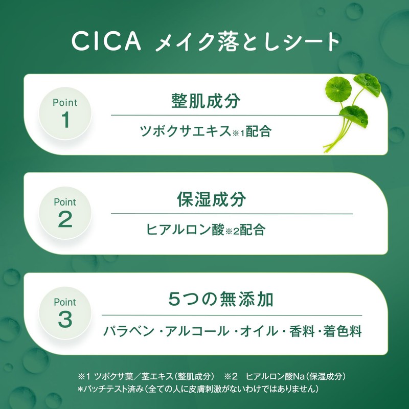 LEC CICA Makeup Remover Sheet (28 sheets x 2 pieces),