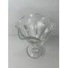 Anchor Hocking Ice Cream Parlor Sundae Clear Glass Flower Hexagon