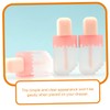 ORFOFE 10pcs Round Lip Gloss Tubes Refillable Mini Empty Lip