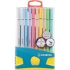 STABILO 68 ColorParade Premium Felt Pen, in Blue/Yellow with Hanging