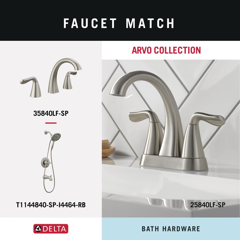 Delta ARV64-DN Arvo 4-Piece Bath Hardware Set 18-in Towel Bar