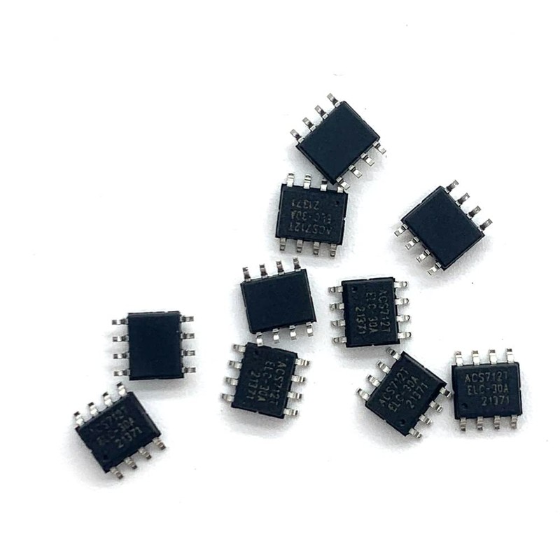 2PCS ACS712ELCTR-30A-T SOP8 Sensor Current 30A 5V BI Voltage Isolation