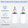 uxcell 8Pcs Slide Gate Guide Roller,1-5/8" Dia x 2-3/8" Length