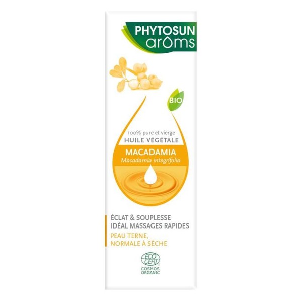 Phytosun'aroms Phytosun Aroms Huile Végétale de Macadamia Bio
