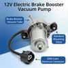 12V Brake Booster Vacuum Pump Kit with Installation Accessories Universal
