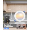 Sunco 6 Inch LED Recessed Light with Night Light, Canless