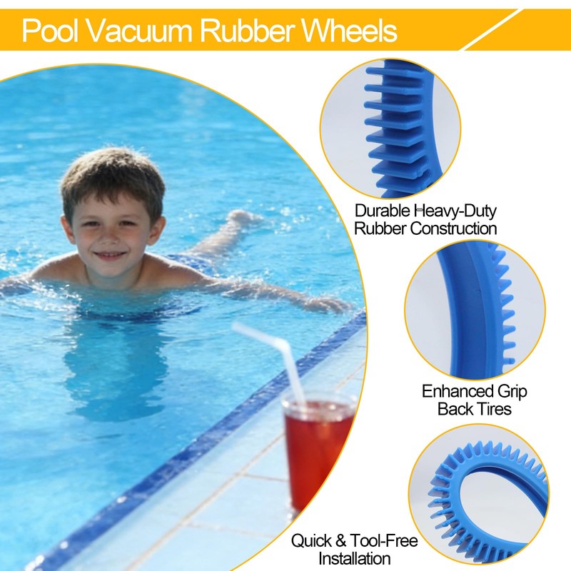 Pool Cleaner Tire Combo Kit for Hayward Pool Vacuums fit