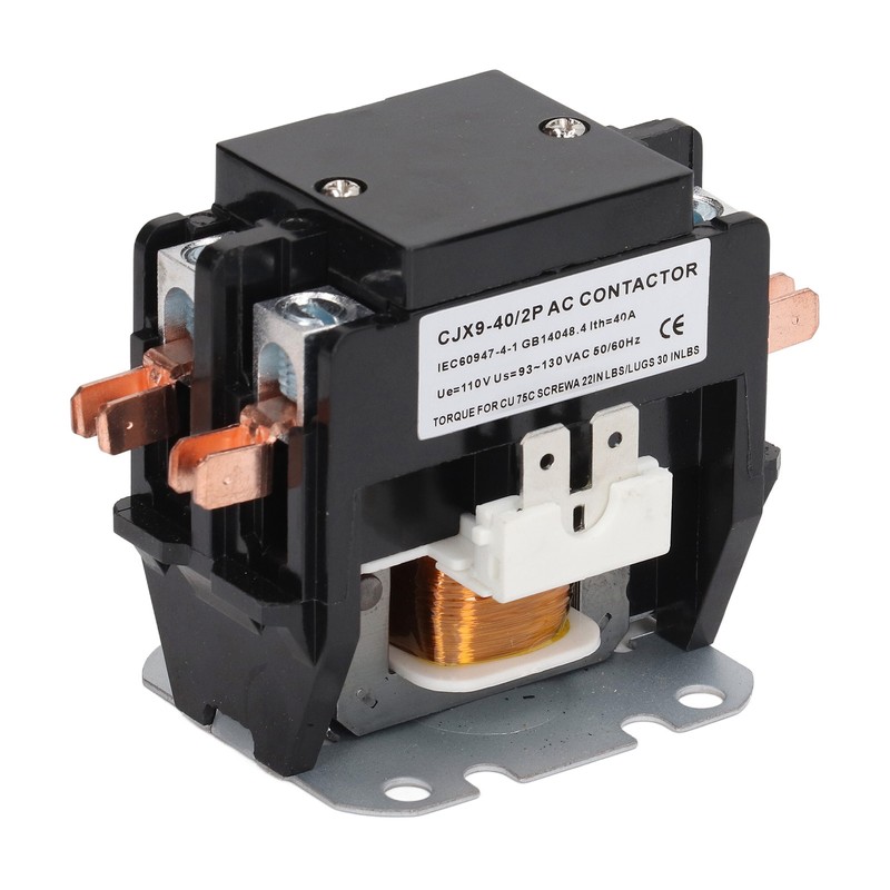 Air Conditioner AC Contactor 40A 2P Replacement with Silver Alloy