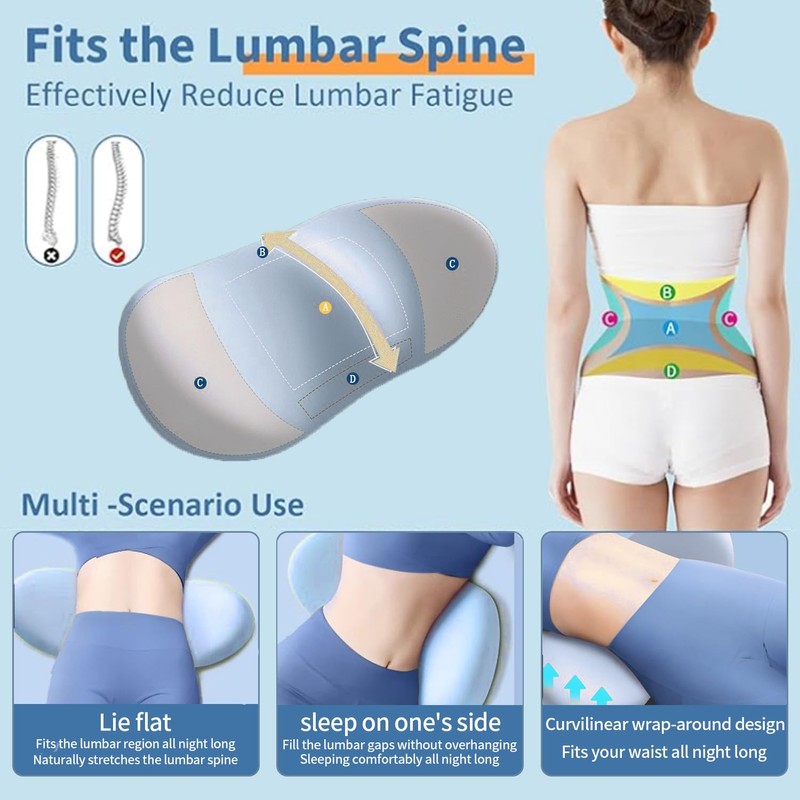 GDLKPS Sleep Lumbar Support Pillow is Used to Relieve Low