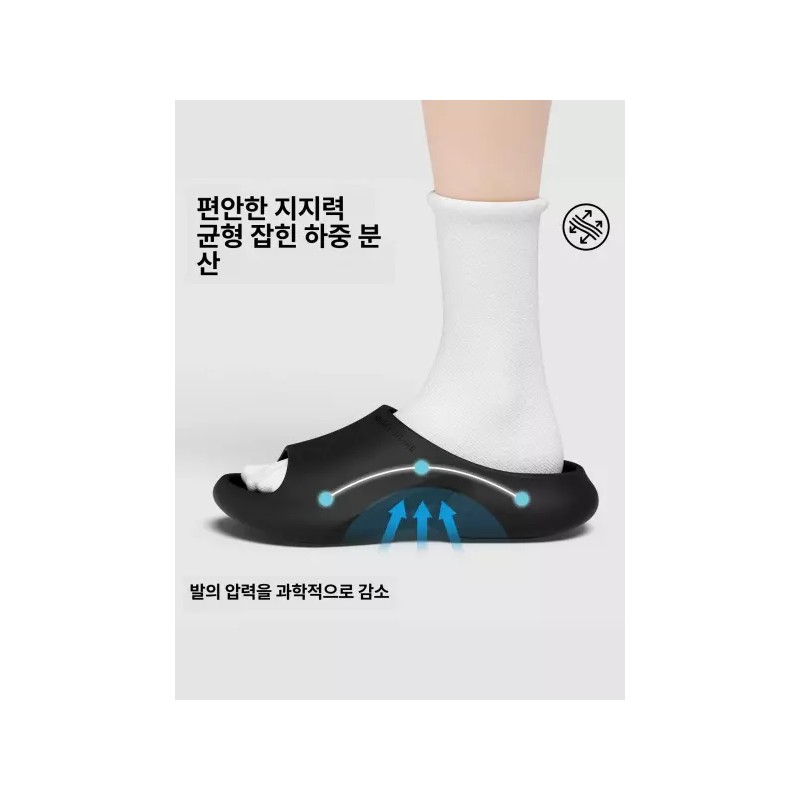 Balachi 체형교정슬리퍼 발아치 아치교정 평발슬리퍼 다이어트슬리퍼 [블랙 B] Posture Correction