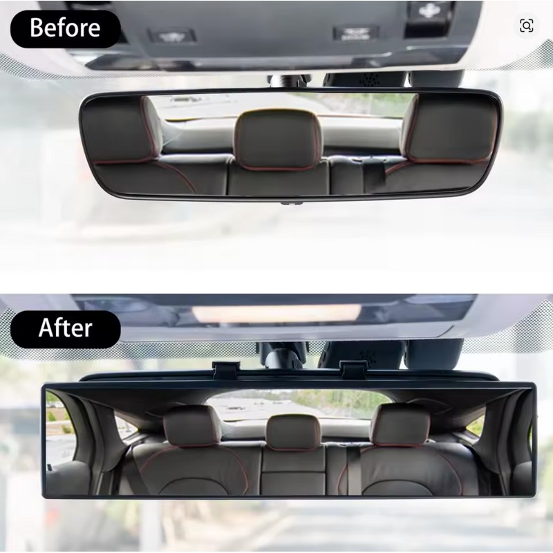 Car Wide-Angle Panoramic Rearview Mirror Anti-Glare Interior Mirror