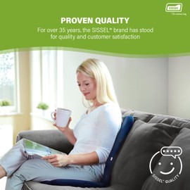 SISSEL DorsaBack, Black | Ergonomic Back Support & Seat Aid | Adjustable Seat Angle | Lightweight & Portable | 3-Year Warranty | Ideal for Office & Home | Promotes Healthy Sitting