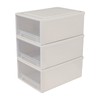 Neadas 18 Quart Plastic Compact Stacking Storage Drawers, Stackable Plastic