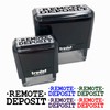Remote Deposit Bank Check Self-Inking Rubber Stamp Ink Stamper for
