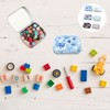 mkemka 6Pcs Mini Tin Box Rectangular Iron Tin Box Portable