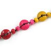 Avalaya Multicoloured Wood Button Bead Long Necklace - 110cm Long
