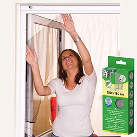 Mako Fly Screen for Window, Polyester, 130 x 150 cm, Includes Velcro strap