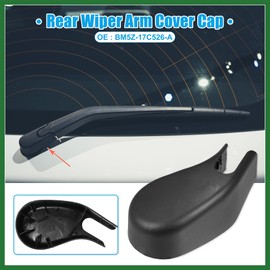Motoforti Rear Windshield Wiper Arm Nut Cover Cap for Ford Focus - 1 Pcs Black Long-lasting