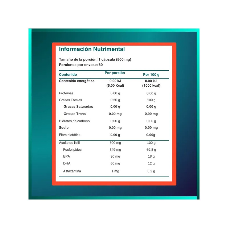 Aceite De Krill Antártico | Omega 3 Y Astaxantina |
