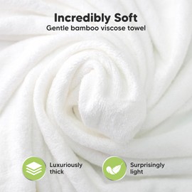 KeaBabies Hooded Baby Towel for Newborn - Viscose Derived from Bamboo Large Baby Bath Towels with Hood for Boys, Girls, Toddler, Extra Absorbent & Soft Newborn Bath Essentials (Pink Crystal)