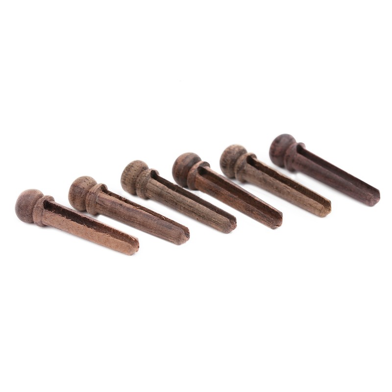 Guitar Bridge Pins Rosewood for Gibson/ Martin/Yamaha Acoustic Folk Guitars