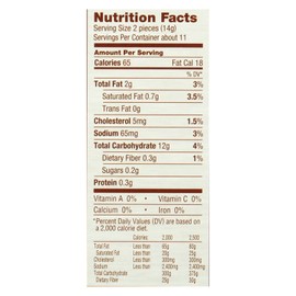 UD_Absolutely Gluten-Free Case of 12 5.29 oz Flatbread Original Flavor Grain White Bread Wheat Flour Crispy Texture