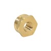 Dsmpipeft 2pcs Brass Reducer Hex Bushing, NPT Male to NPT