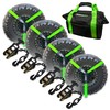Rhino USA Ratchet Car Tie Down Straps (4PK) - 10,000lb