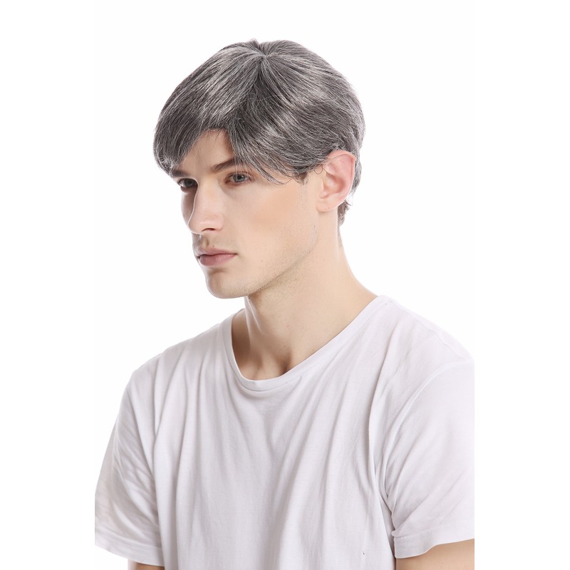 Wig Me Up – GFW994 44 Men's Wig Short kurzhaarig Crown Fashionable Grey Dark