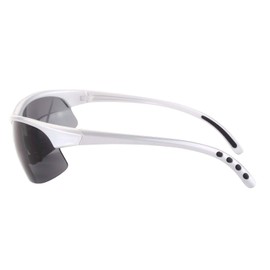 Mass Vision 2 Pair of Bifocal Sport Wrap Reading Sunglasses, Outdoor Sun Readers for Men and Women (Silver, 1.75, multiplier_x)