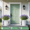 15 Bundles Artificial Plants & Flowers UV Resistant No-Fade, Purple