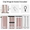 PANELSBURG Dusty Pink Back Tab/Rod Pocket Thermal Insulated Linen Blackout