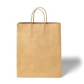 EKOBAGS: Granvia Bag 50 Pcs, 12" x 10" x 7", Brown Kraft Paper Bag with Handles.