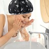 Pack of 2 Adjustable Shower Caps, Waterproof Elastic Shower Caps,