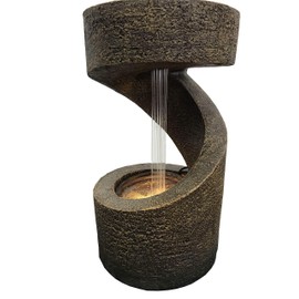 Hi-Line Gift 79554-F Wooden Fountain with Led