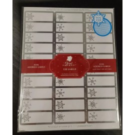 Great Papers Silver Snowflake Christmas Card Return Address Labels by Great Papers-120 labels