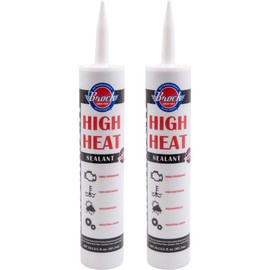 Brock High Heat RTV Sealant & Automotive Adhesive – Industrial Grade Silicone for Heat Tabs, Gaskets, and More – 10.2 oz Cartridge - 2 Pack