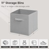 Easi Storage Cubes, 11 Inch Fabric Storage Bins, Set of
