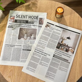 KOREWA (Beautiful Photography & Fashionable Space) English Letter Newspaper, Wrapping Paper, Photography Accessories, Background Paper for Display, English Newspaper, Antique Style, Wrapping Paper