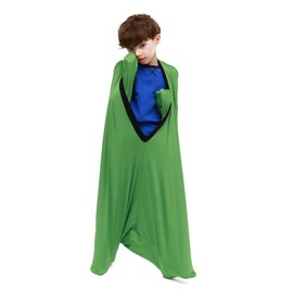 SANHO Dynamic Movement Sensory Body sock, Large, 9-12 years old,56''HX28''W,Good for Height:52"-61",Updated Version,Green