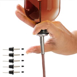 A Bar Above Premium Bottle Pour Spouts - Leak-Proof Bottle Pourers - High-End Bartender-Grade Speed Pourer - Professional Metal Pour Spouts for Liquor Bottles, Juice, Syrup & Oils 6, 12 & 24 Packs