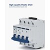 CHTAIXI DC Miniature Circuit Breaker, 4 Pole 1000V 63 Amp