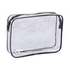 AIMALL 4PCS PVC Toiletry Bag Clear Transparent Plastic Travel Cosmetic