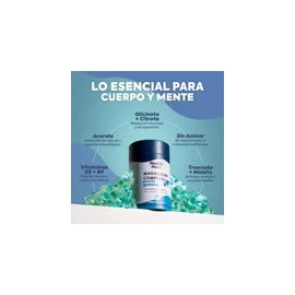 Gomitas de Magnesio Complex sabor Mora Azul | 180 gomitas enriquecidas con Glicinato, Treonato, Malato y Citrato de Magnesio | Con Vitaminas + Ingredientes Naturales | Health Hack 874mg por porción