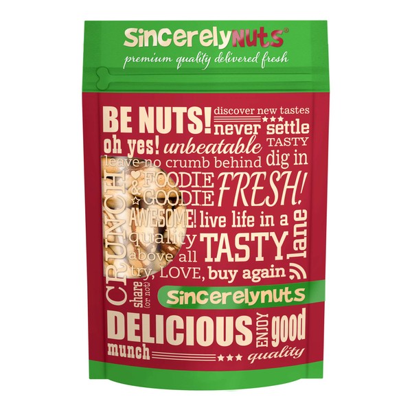 Sincerely Nuts Brazil Nuts Roasted and Salted (1 Lb. Bag) | Delicious Healthy Snack Food | Whole, Kosher, Vegan, Gluten Free | Gourmet Snack | Great Source of Protein, Vitamins & Minerals