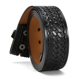 CHAOREN Western Belts for Men without Buckle - Cowboy Belt 1.5" Full Grain Leather Belt for Jeans - One Solid Piece Leather