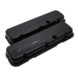 Cobra-Tek Fits 1965-95 Chevy BB Big Block 396-427-454-502 Short Steel Valve Covers Black